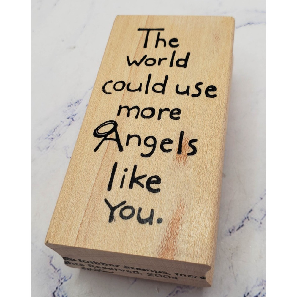 Northwoods The World Could Use More Angels Like You Rubber Stamp